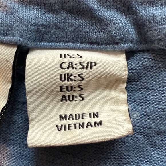 Joie Blue 100% Linen Sleeveless Henley Tank Top - Picture 5 of 12